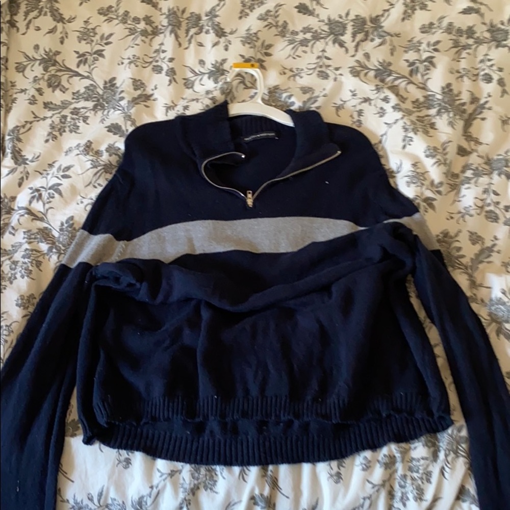 brandy melville half zip sweater